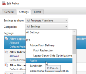 Citrix Policy Settings – Carl Stalhood