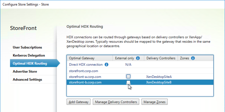 Configure Storefront Optimal Routing StoreFront 2411 – Configuration for Citrix Gateway – Carl Stalhood