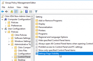 Group Policy User Settings For VDAs – Carl Stalhood